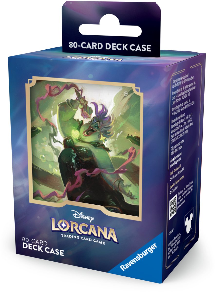 Disney lorcana: deck box ursula - kort opbevaringsboks