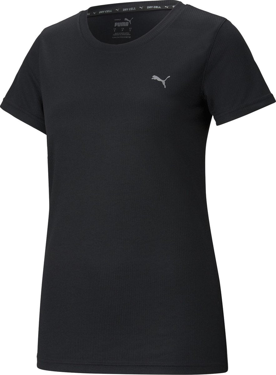 Puma performance-t-shirt med sportstrøje til kvinder - sort - str. s