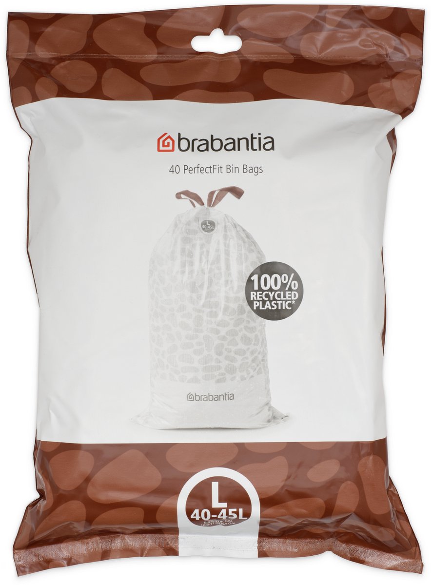 Brabantia perfectfit affaldssække - 40 45 l - kode l - 40 stk.