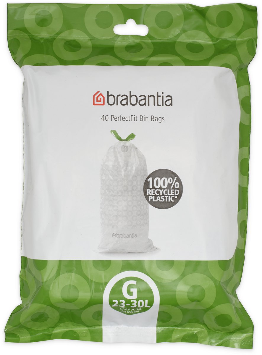 Brabantia perfectfit affaldssække - 23 30 l - kode g - 40 stk.