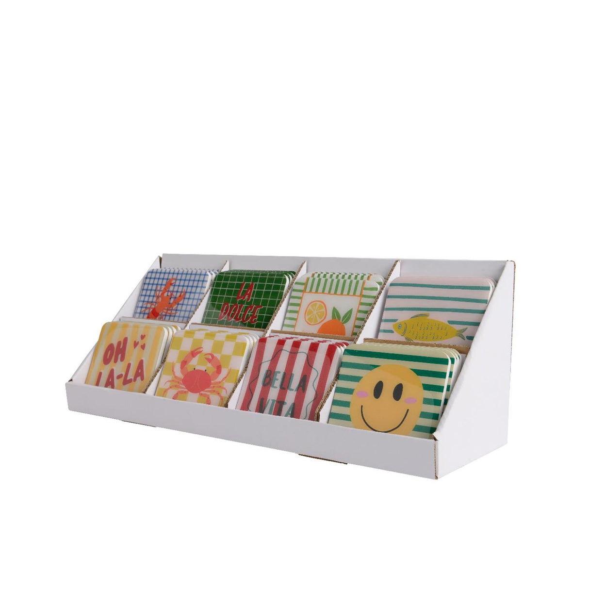 Decoris coaster med print træ 9,5x9,5x0,5cm