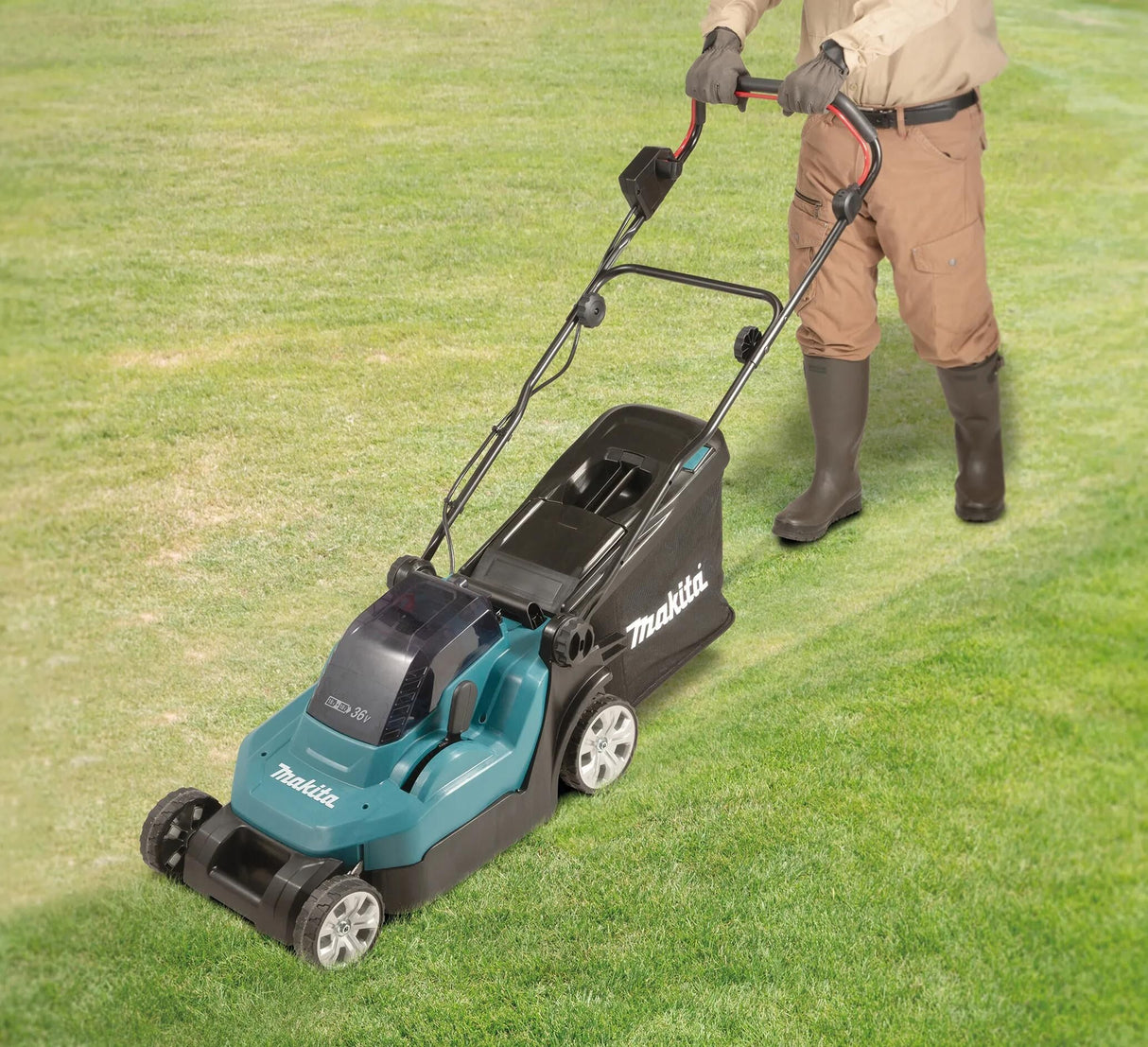 Makita plæneklipper dlm382 batteridrevet plæneklipper 38 cm dlm382pm2