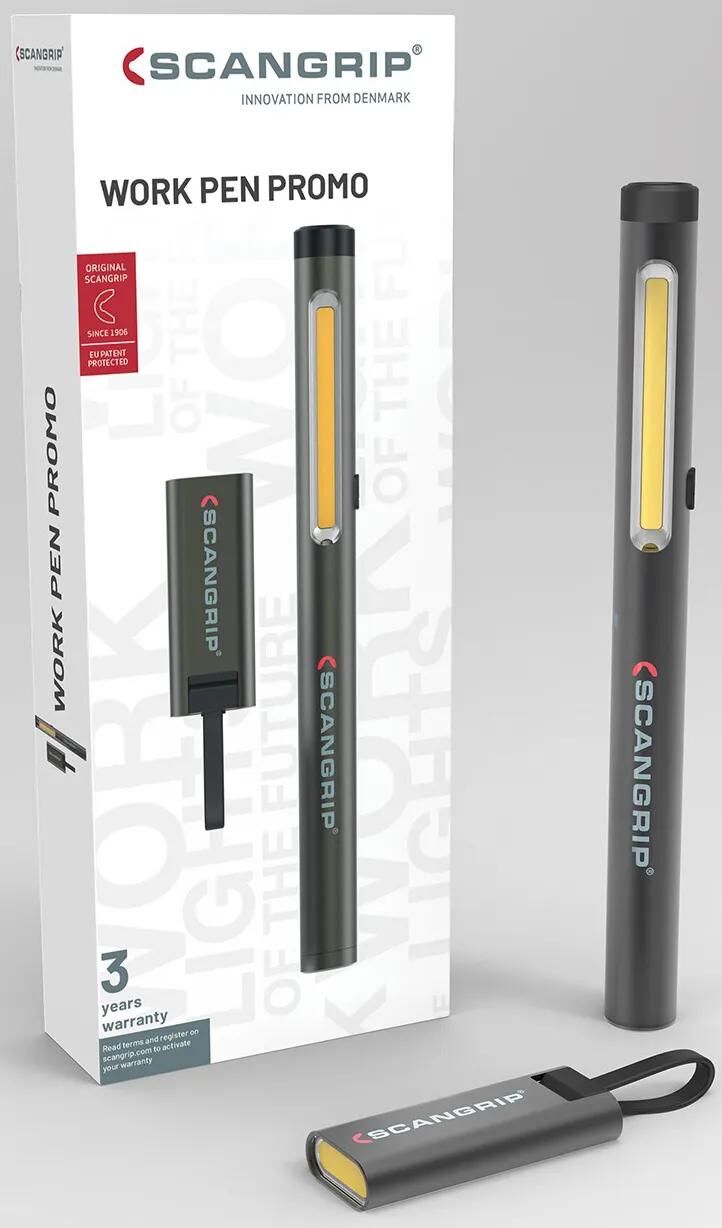 Scangrip actionpakke arbejdspen 200 r + flash micro r lampesæt 2-delt