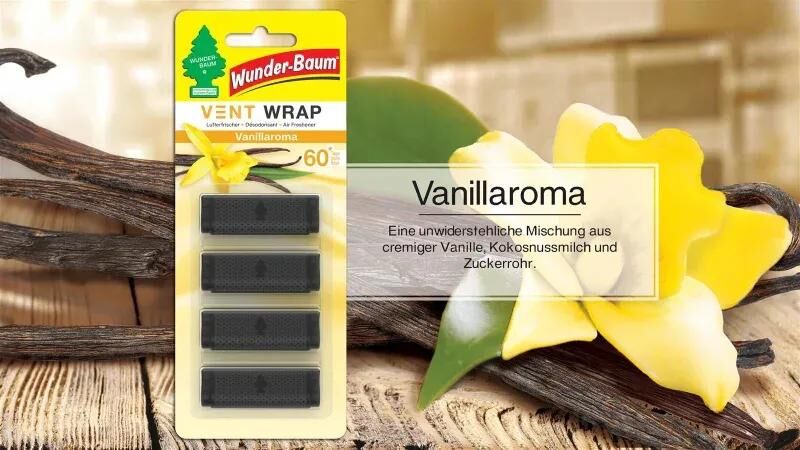 Wunder-baum lufterfrischer vent wrap air freshener vent vanilje aroma