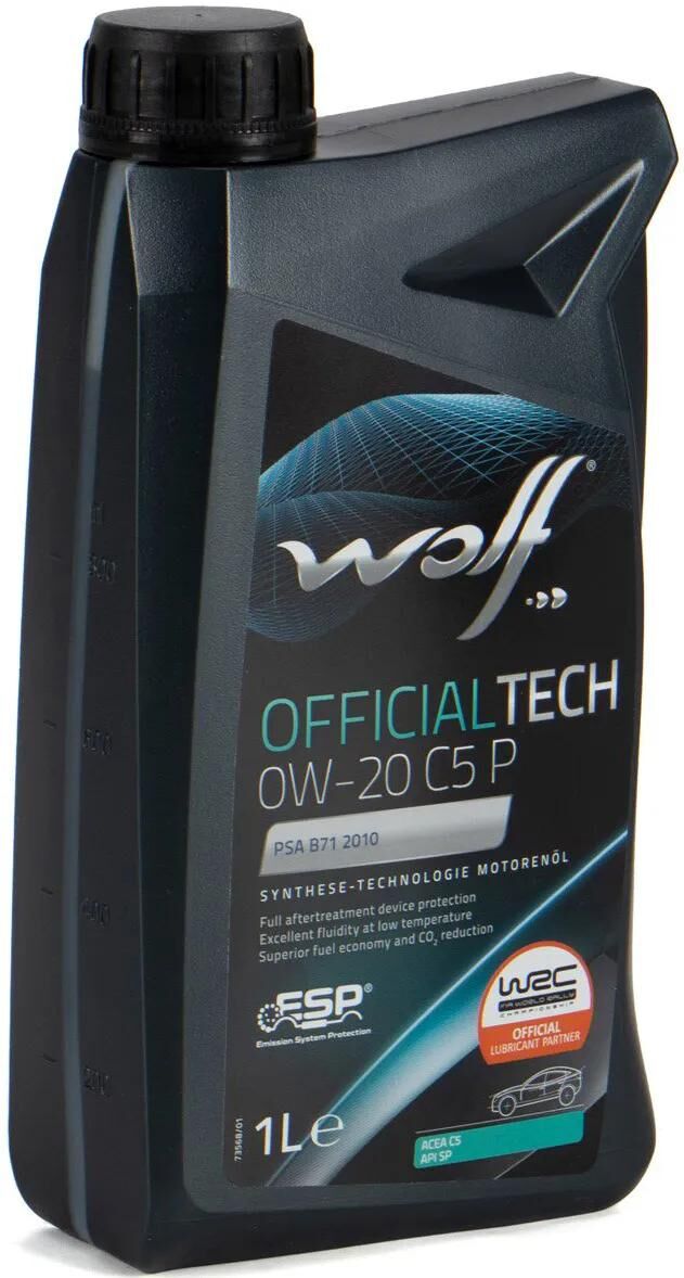 Wolf motorolie officialtech c5p motorolie 0w20 1l offi.tech c5p