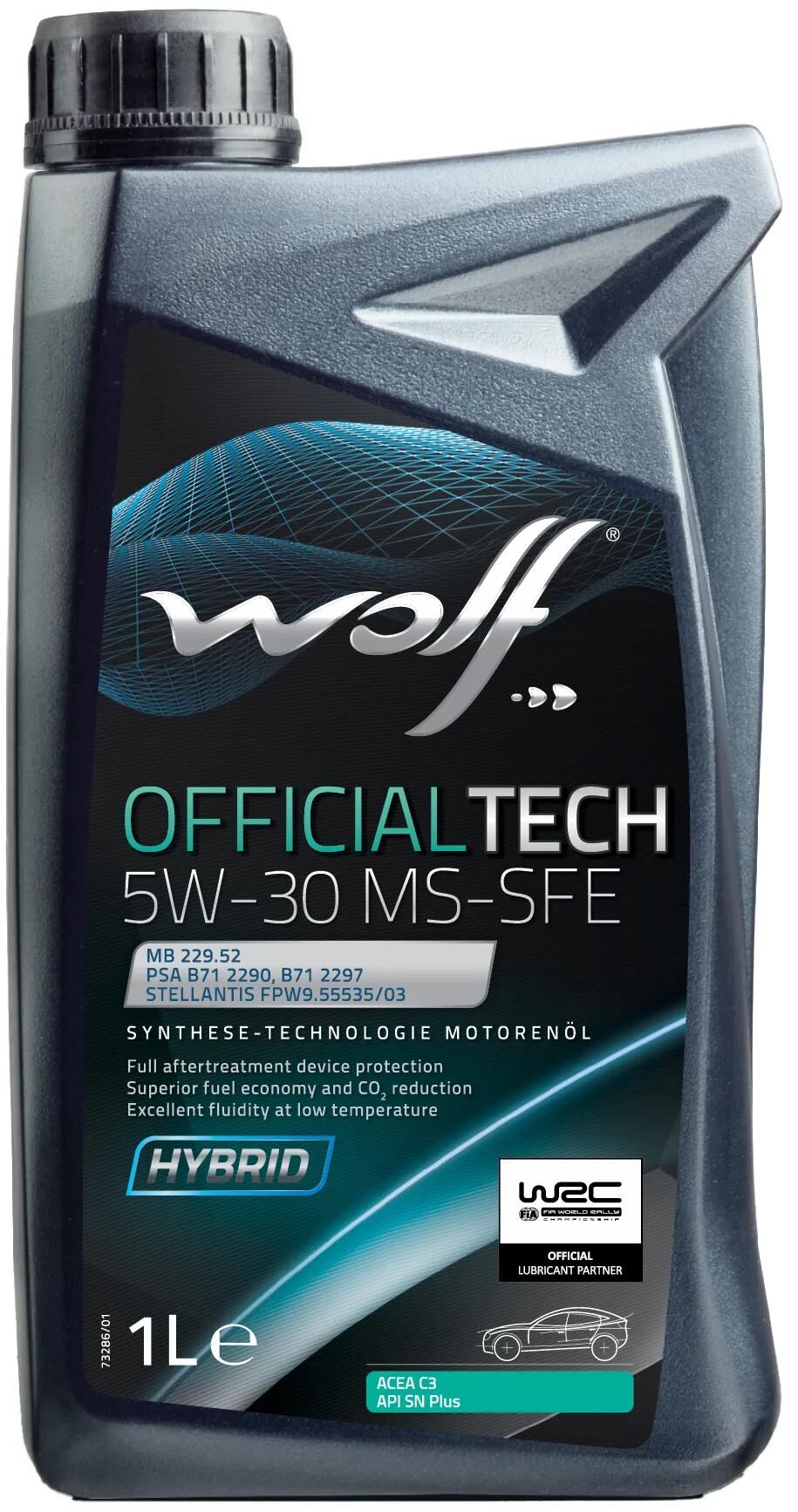 Wolf motorolie officialtech ms-sfe motorolie 5w30 1l off.tech ms-sfe