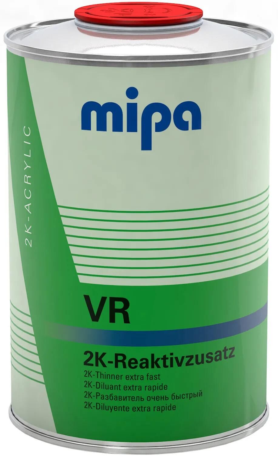 Mipa lakadditiv 2-k-reactivzusatz vr 2k reaktivt additiv 2k-kanal ekstra kort