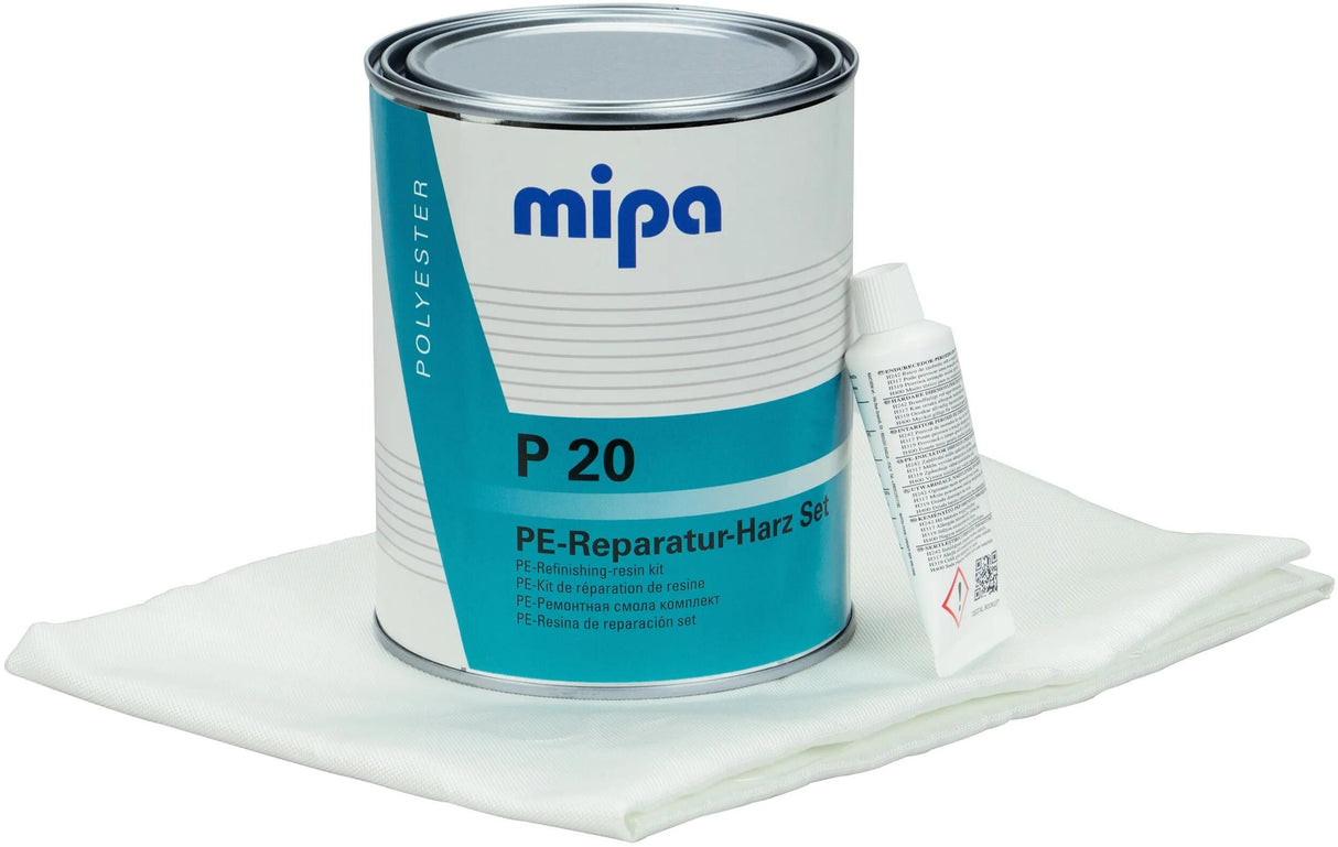 Mipa polyesterharpiks p20 reparationssæt 1 kg p20
