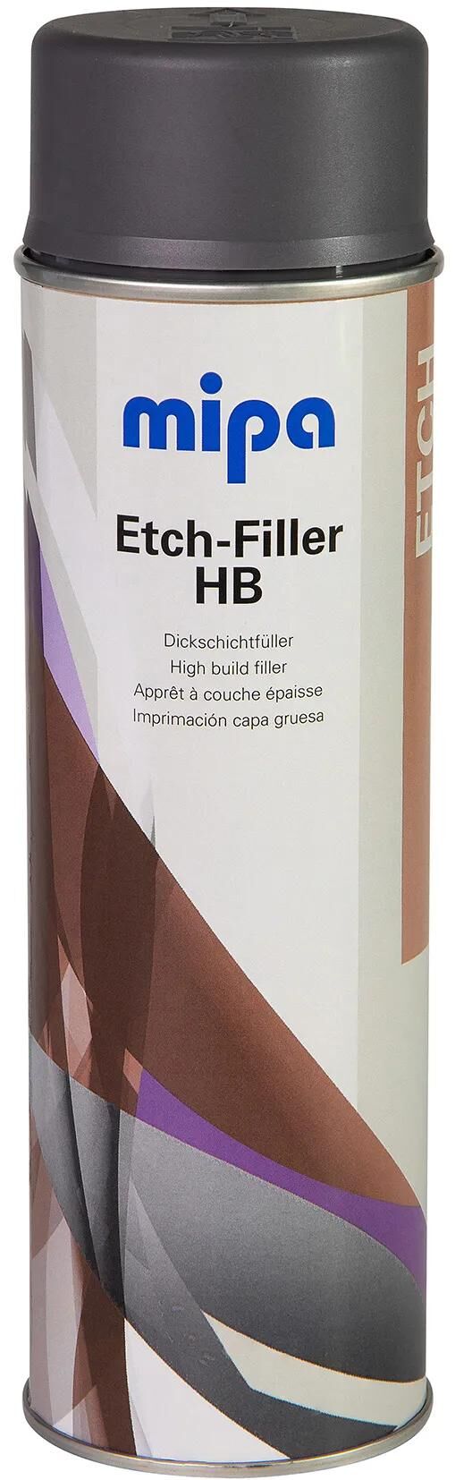 Mipa selvklæbende bundætsnings-filler hb etch-filler hb spray 500 ml mørkegrå