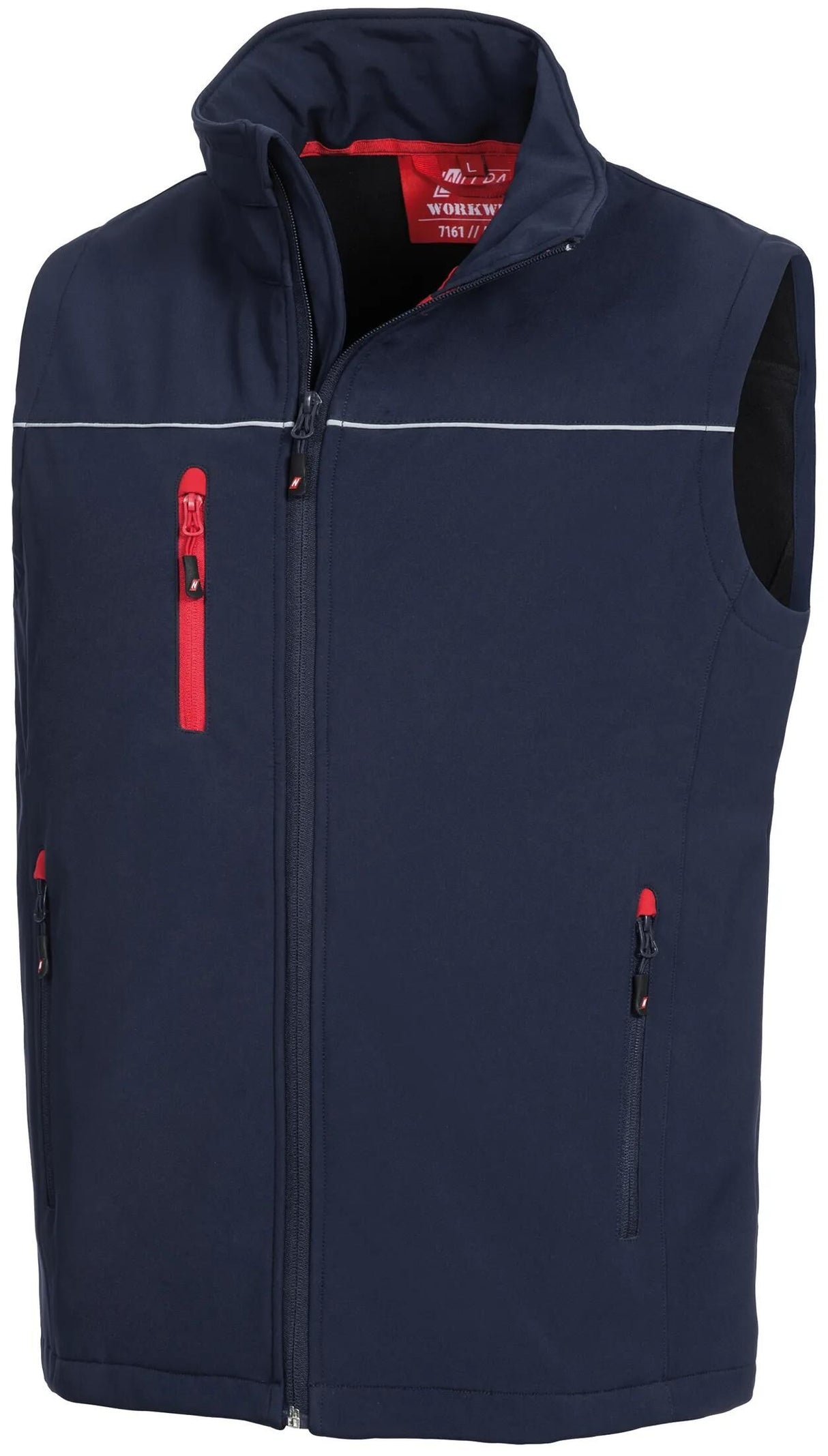 Nitras sikkerheds softshell vest motion tex let softshell vest str. l motion tex lyseblå