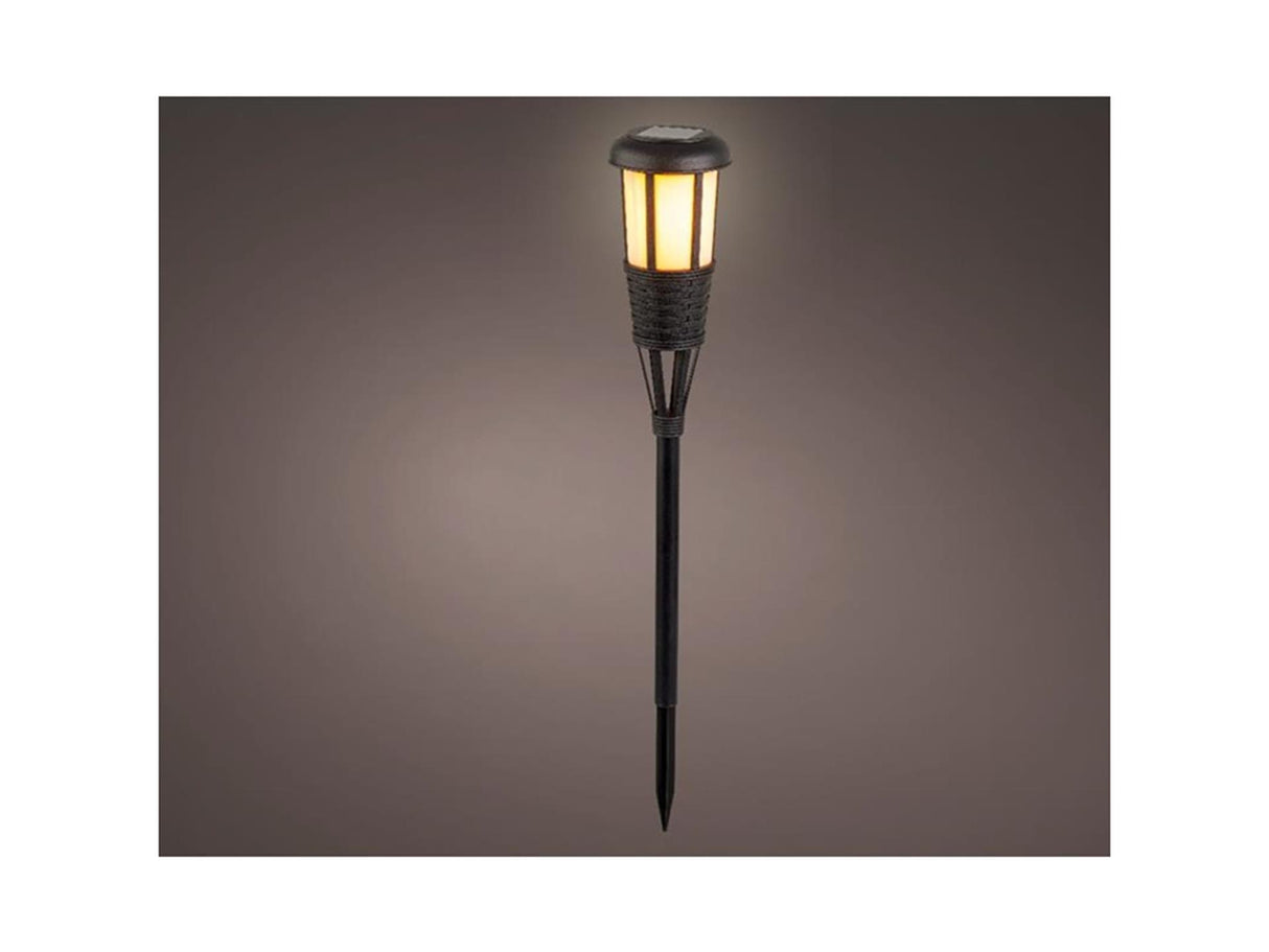 Lumineo LED solar lommelygte ø10-h61cm med afbryder og 6 timers timer