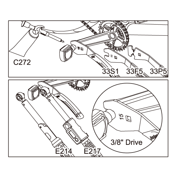 Pedal key ICETOOLZ 15mm