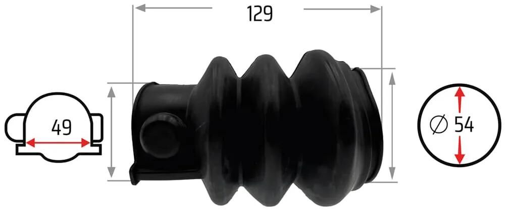 Nb dele faltenbalg bælg 49 54 mm nb dele