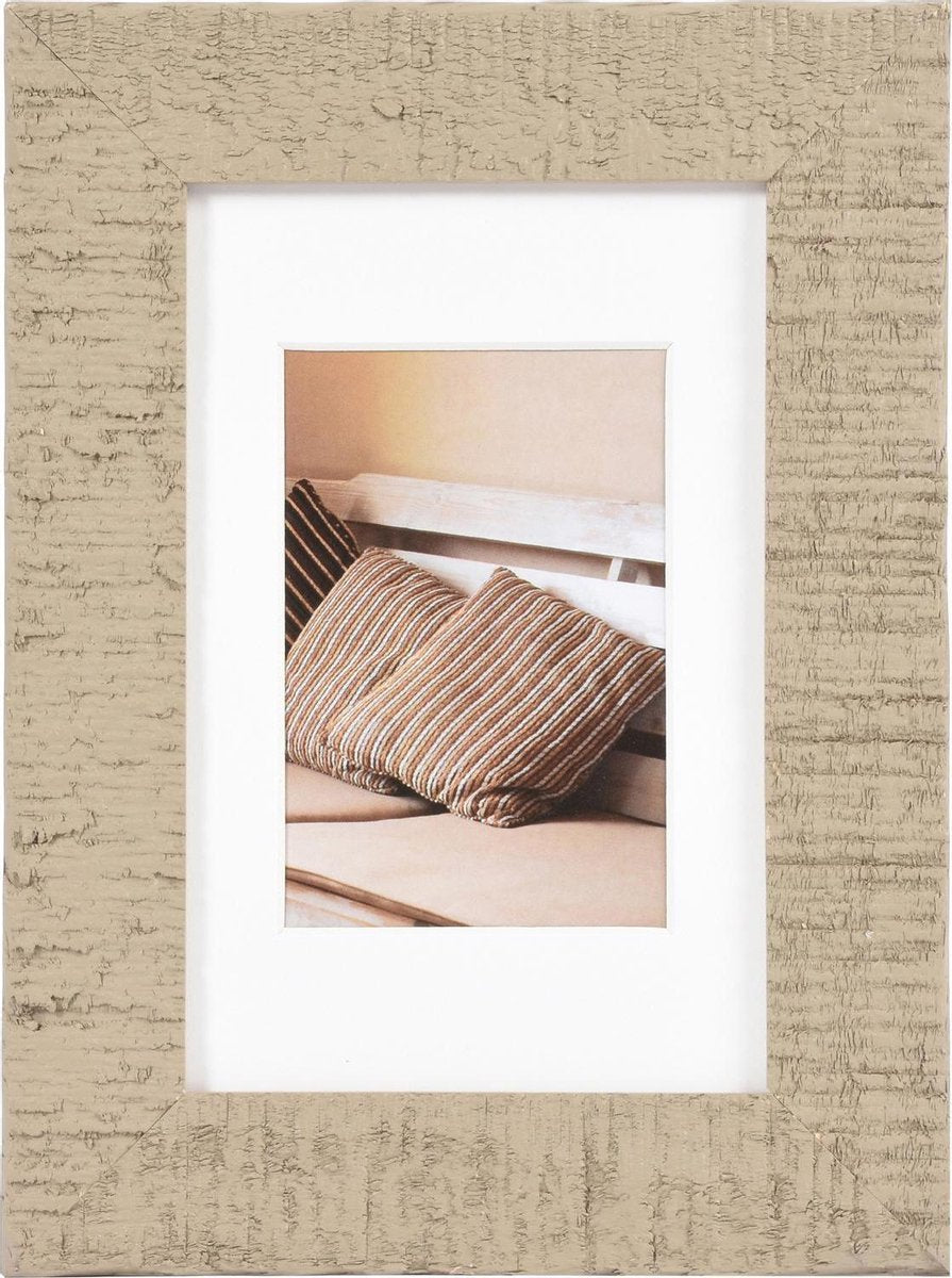 Henzo fotoramme - - drivtømmer - fotostørrelse 10x15 cm - beige