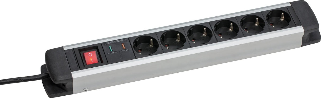 As-schwabe multifordeler aluminium fatningsliste 6-fach