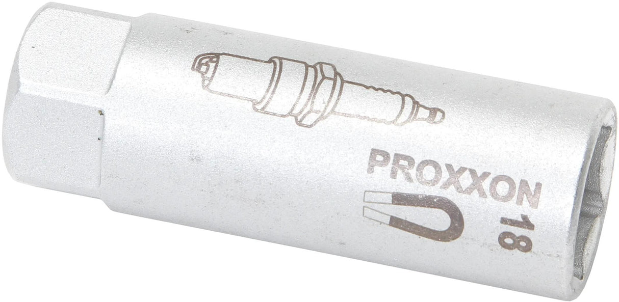 Proxxon tændrørs topnøgle 1 2 endestik med magneter 18 mm proxxo