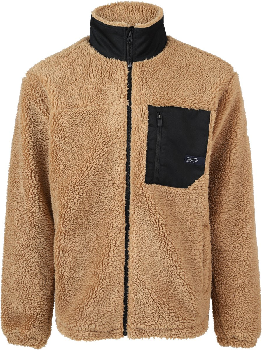Brunotti renziost heren fleece teddy jas - beige - xl