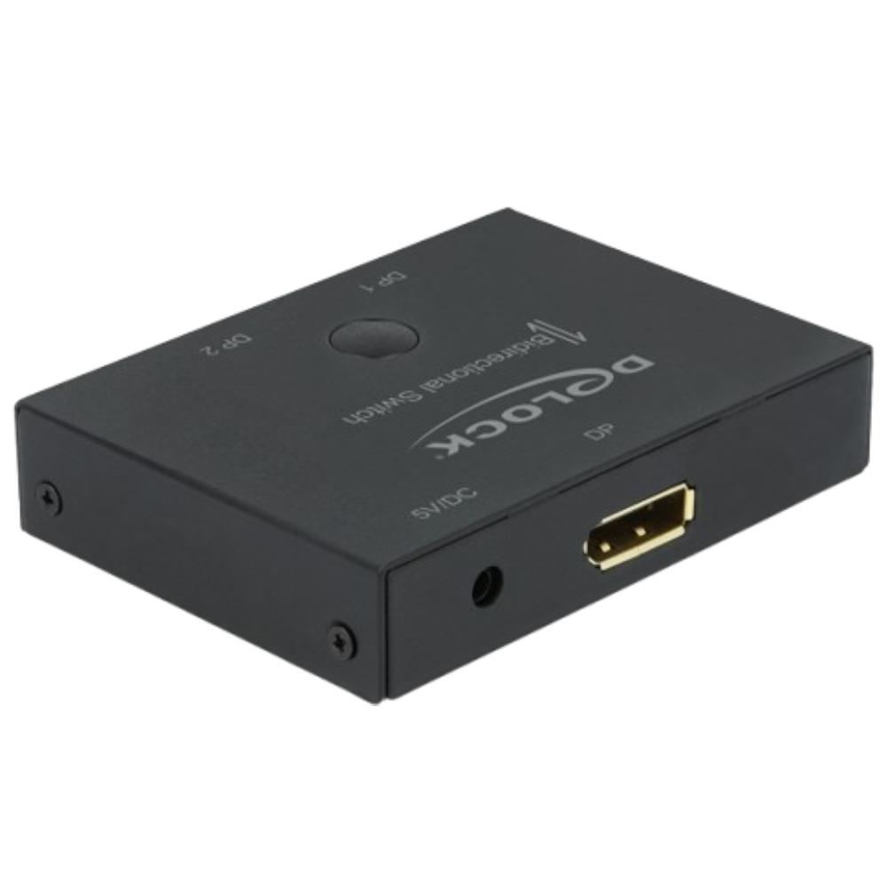 Delock display port switch, tovejs, 8k 30 hz.