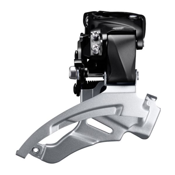 Shimano forskifter 3 x 9-trins altus fd-m2000 - topsving - dobbelt træk - med høj klemme - 40t (63-66°) - sort sølv