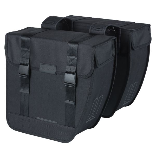 Basilikum turné dobbelt cykelpose sort 35L