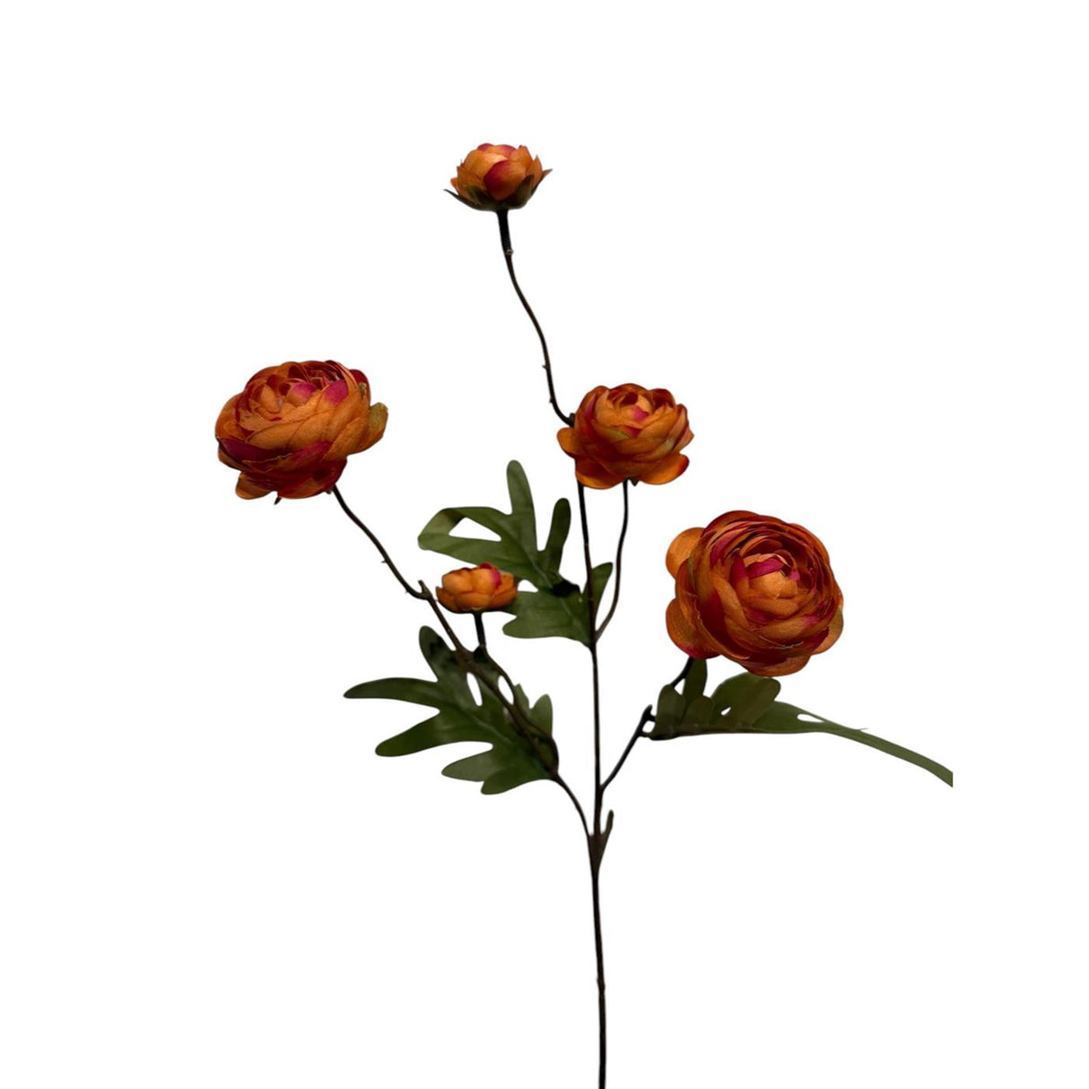 Roberts kollektion kunstig blomst ranunculus orange 52cm