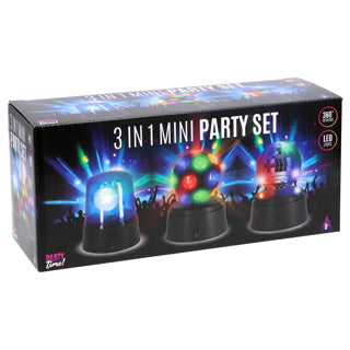 Fest tid! party time mini disco sæt med 3
