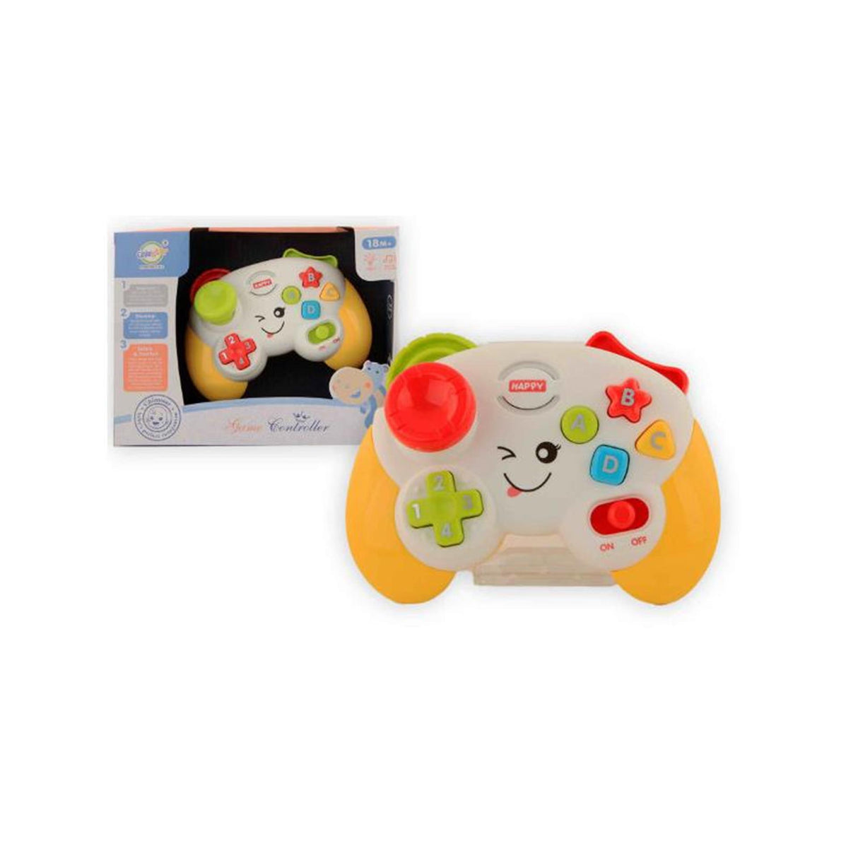 Baby gamepad med lys og lyd 18m+