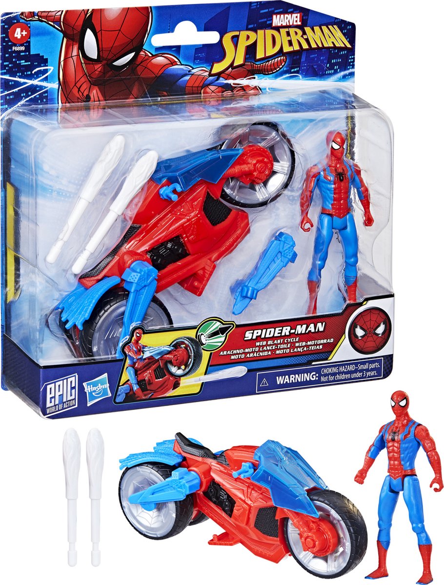 Hasbro Spider-Man Web Blast Motor - Action Figur Legetøj Sæt.
