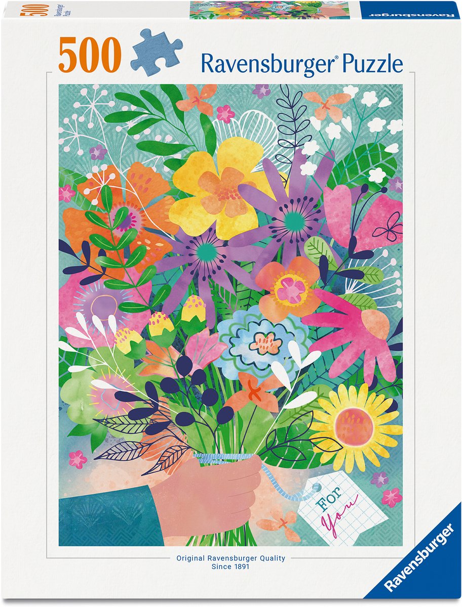 Ravensburger – blomster til dig – puslespil – 500 brikker