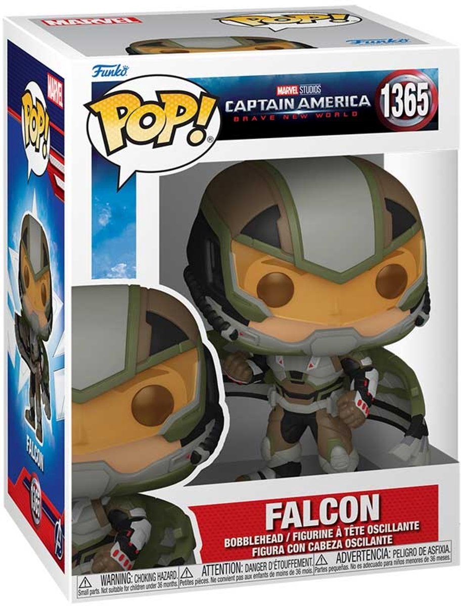 Funko captain america brave new world - falcon vinyl figur 1365 unisex pop! - flerfarvet - standard