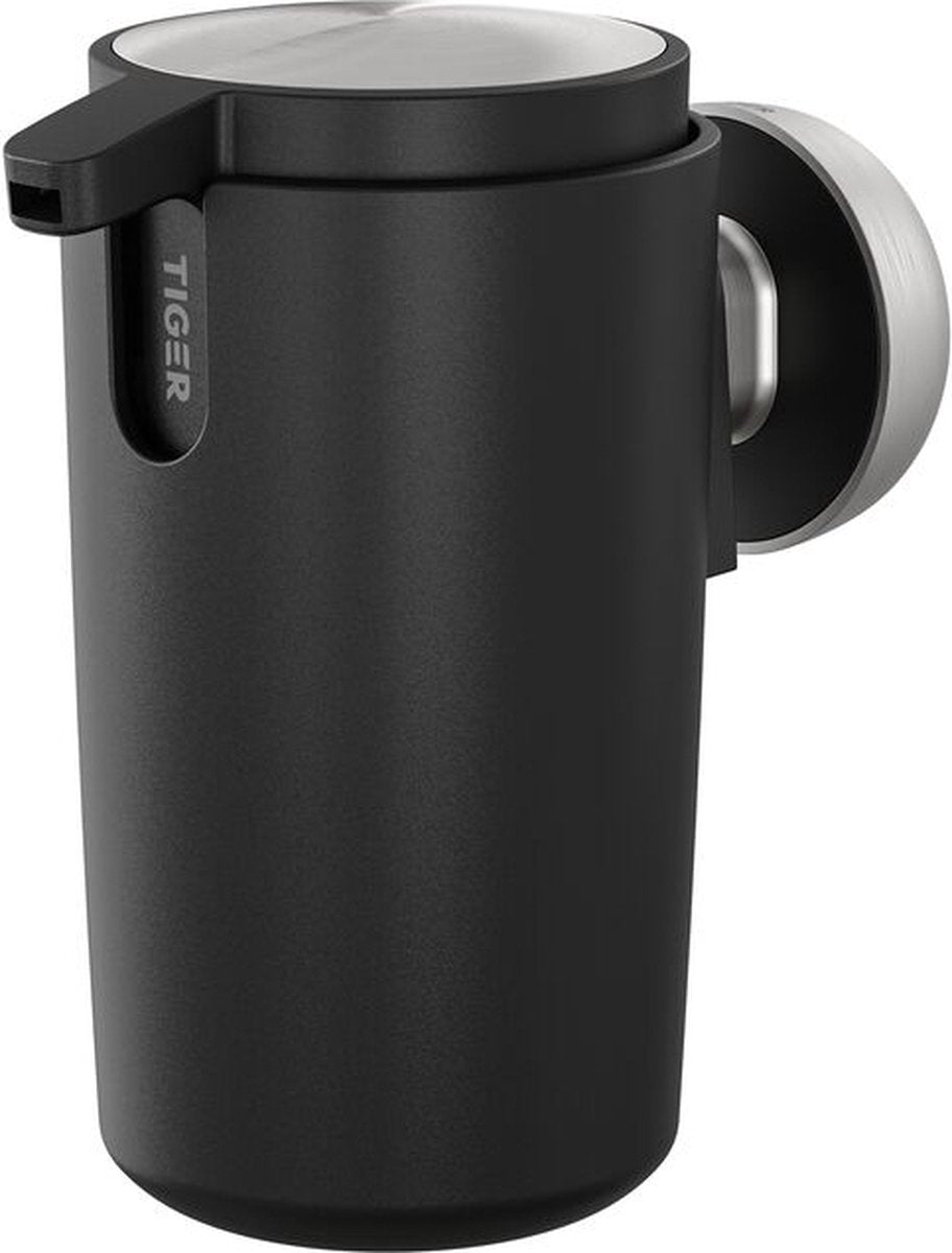 Tiger cooper - zeepdispenser 175 ml - zwart rvs geborsteld