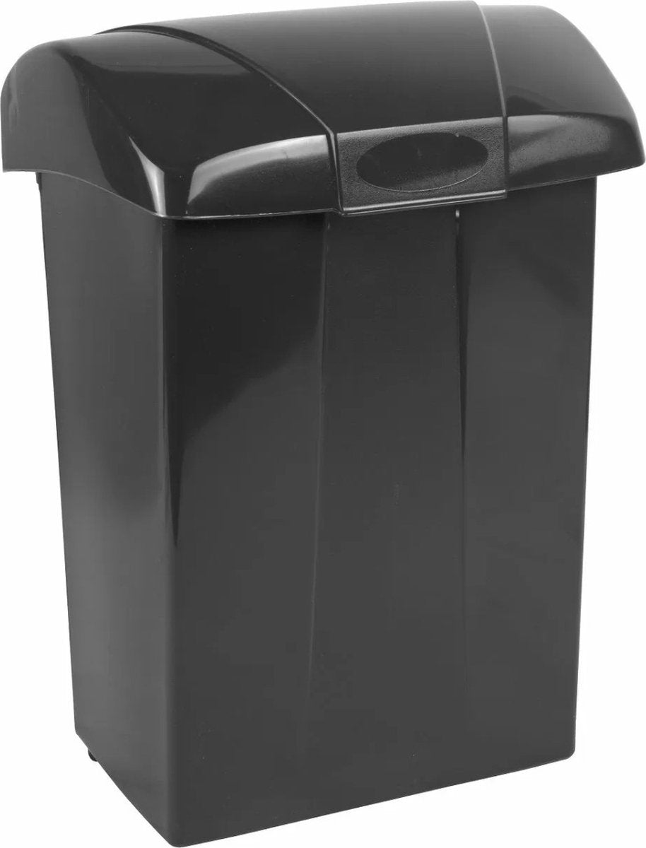 Sprogværktøj - brevkasse - plastik - grå - uden lås - uden mellemklap - PTT brevkasse