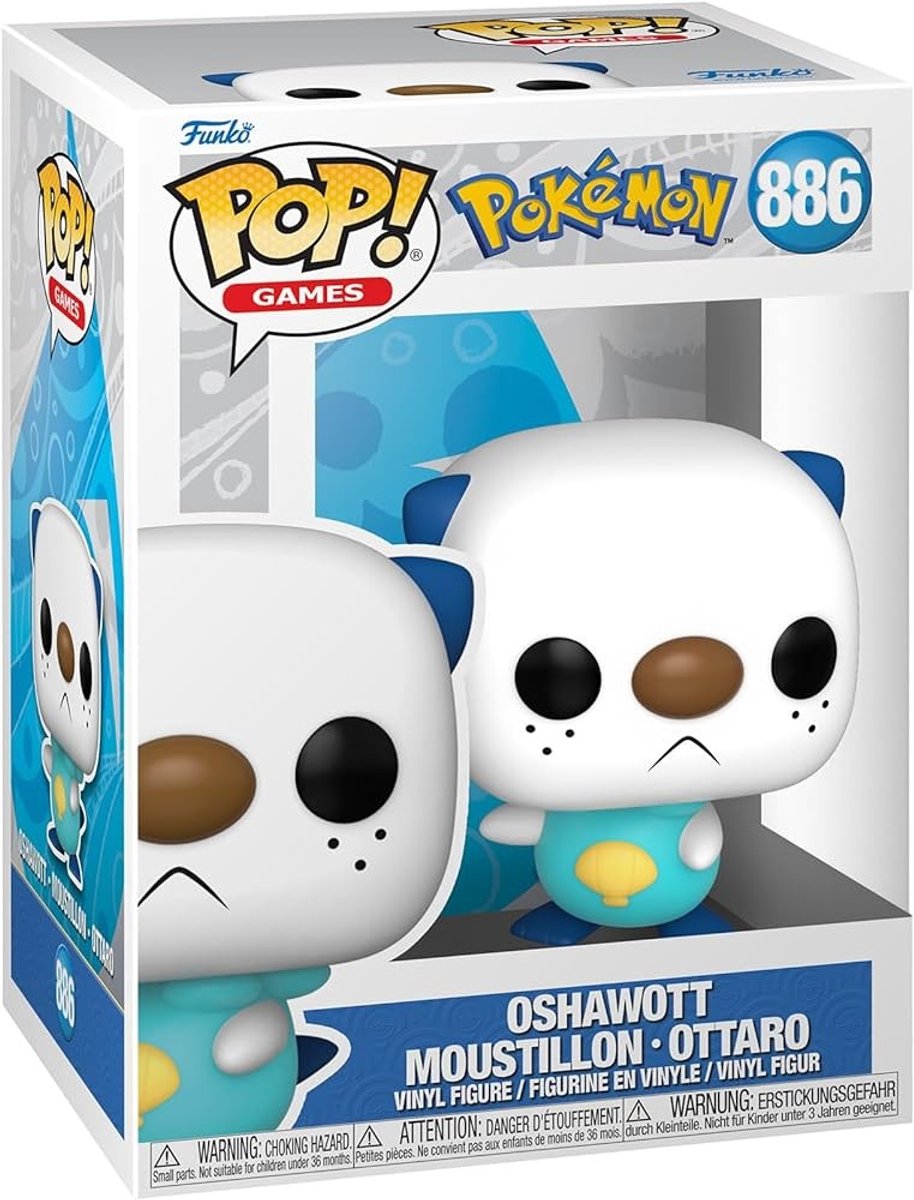 Funko pop spil: pokémon - oshawott pop #886