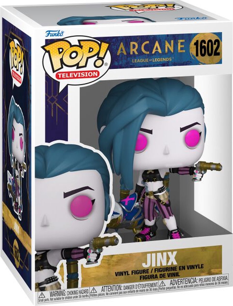 Funko league of legends arcane - jinx vinyl figur 1602 pop! flerfarvet