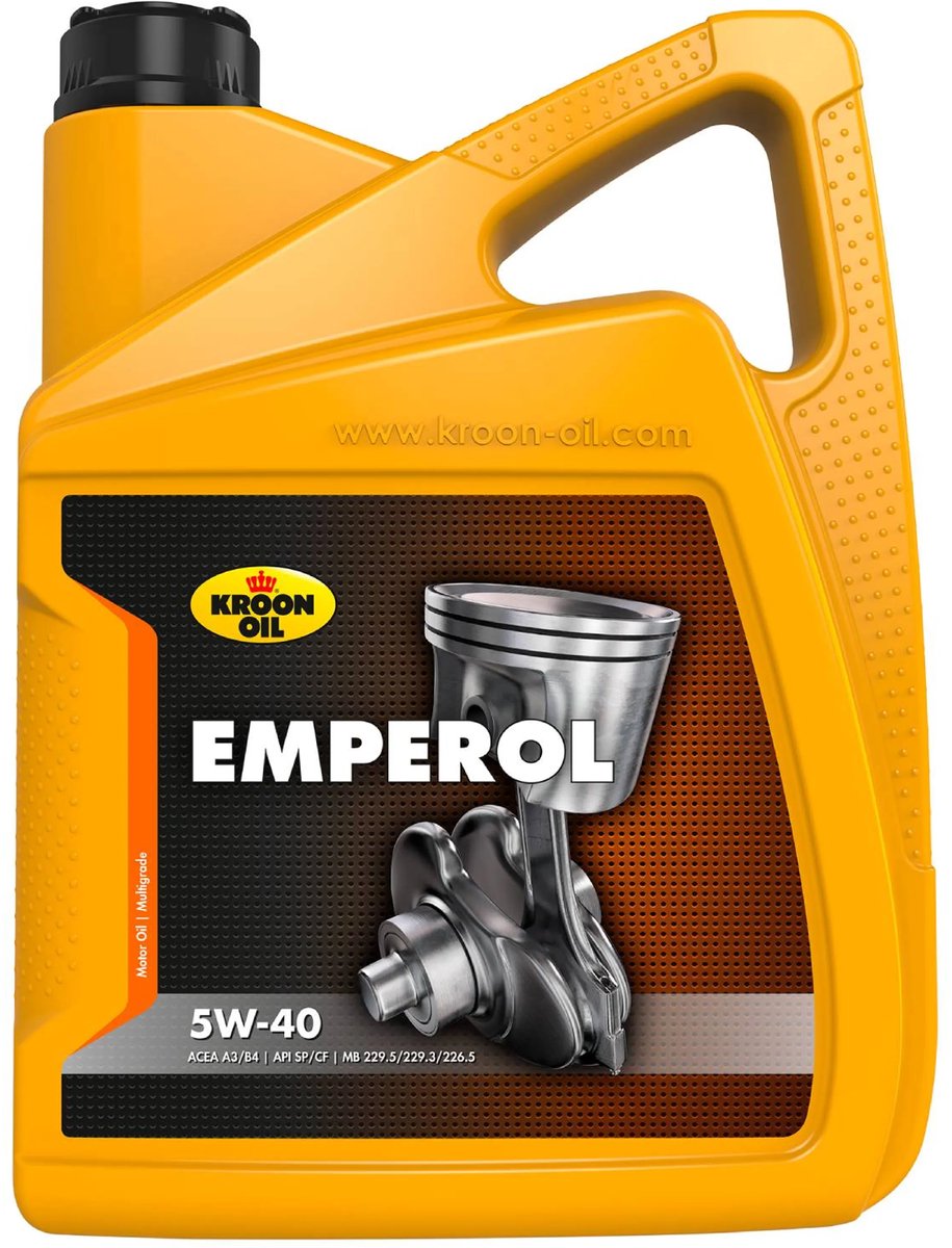 Kroon-olie emperol - 5w-40 motorolie - syntetisk - 5 liter - universal