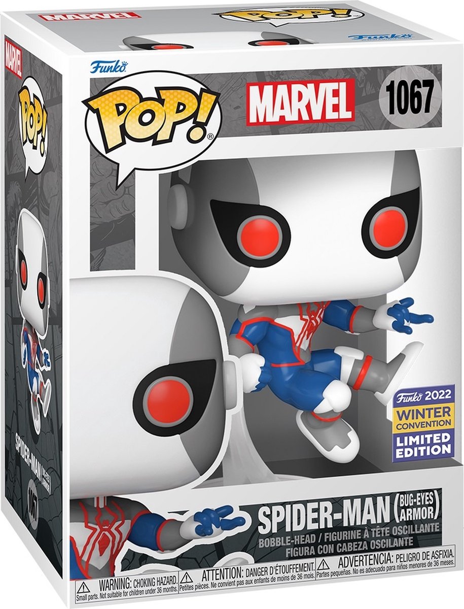 Funko pop! marvel: spider-man (bug-eyes armor) - 2022 vinterkonvention le
