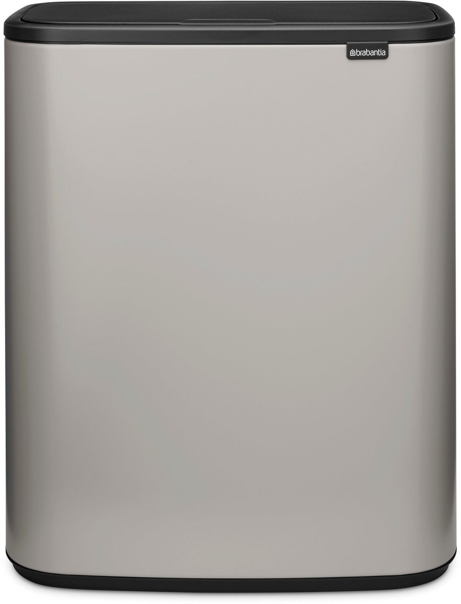 Brabantia bo touch skraldespand - 60 liter - 1 rum - blød grå