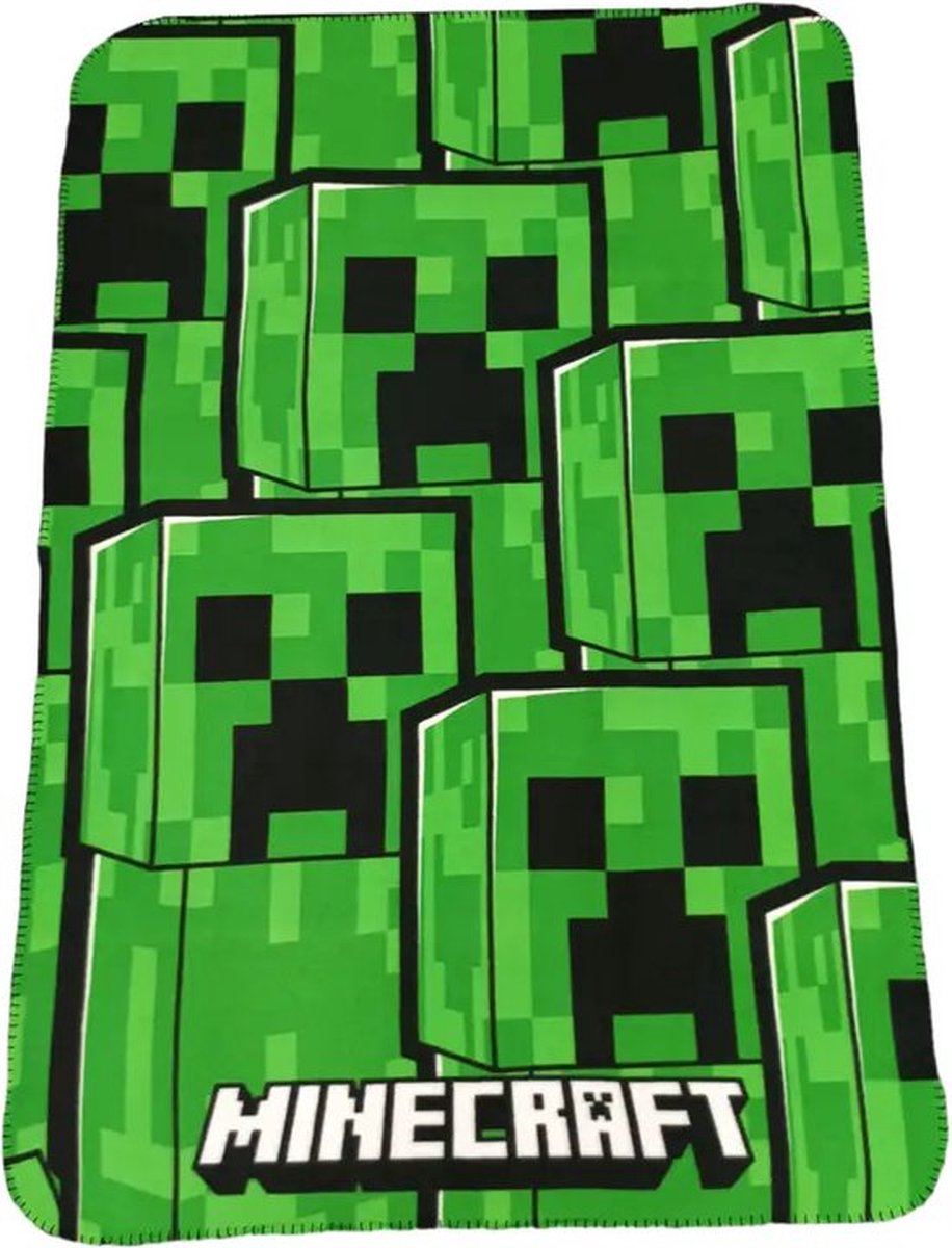 Konix minecraft - fleece tæppe - 100x140cm (plaid)