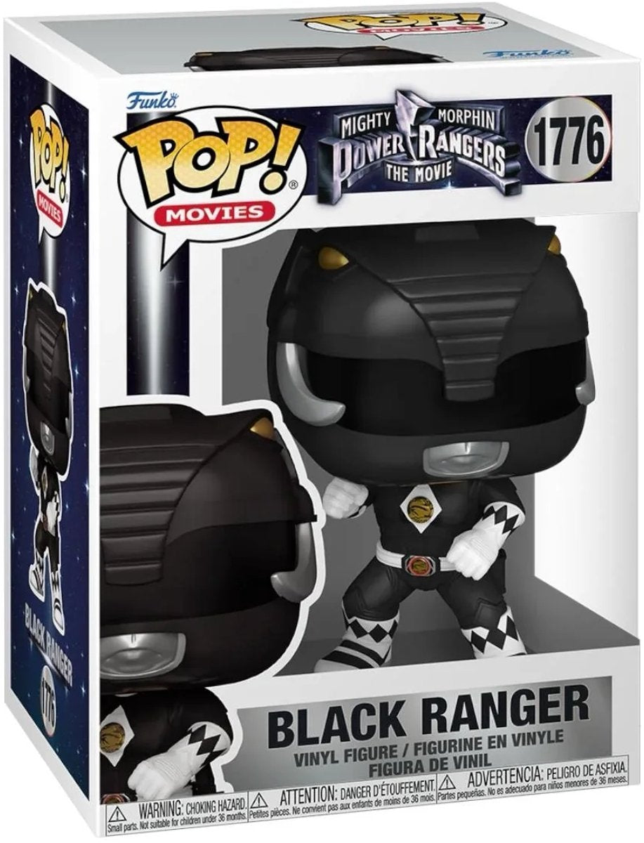 Funko mægtige morfin power rangers: filmpop! film vinyl figur sort ranger 9 cm pop! figur