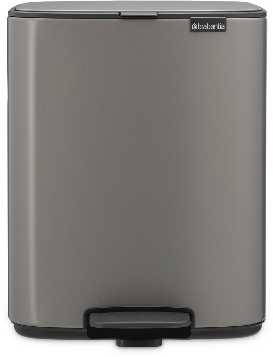 Brabantia bo pedalspand - 12 liter - platin
