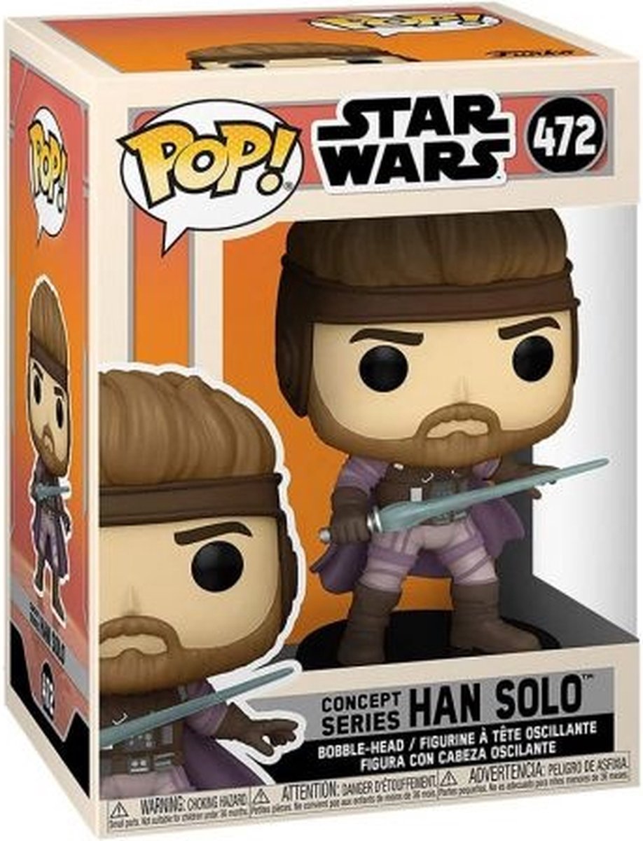 Funko star wars: konceptserie - han solo pop #472
