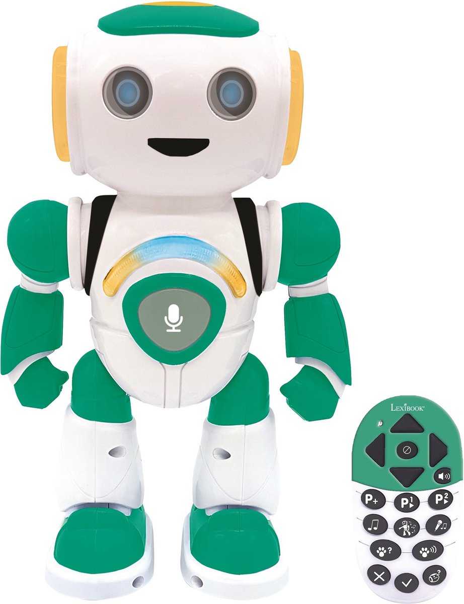 Lexibook powerman® jr. stemmerobot med quiz, musik og spil (fransk)