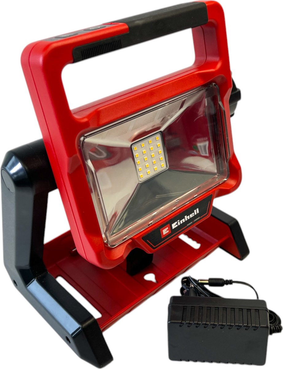 Einhell batterilampe te-cl 18 2000 liac-solo - power x-change - 18 v li-ion - 2000 lm - 5700 k - 20 LED'er - drejeligt lyshoved - 3 lysstyrkeniveauer - hybridfunktion - ekskl. batteri og oplader
