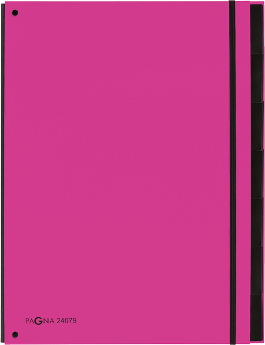 Pagna sorteringsmappe trend 7tab a4 mørk pink