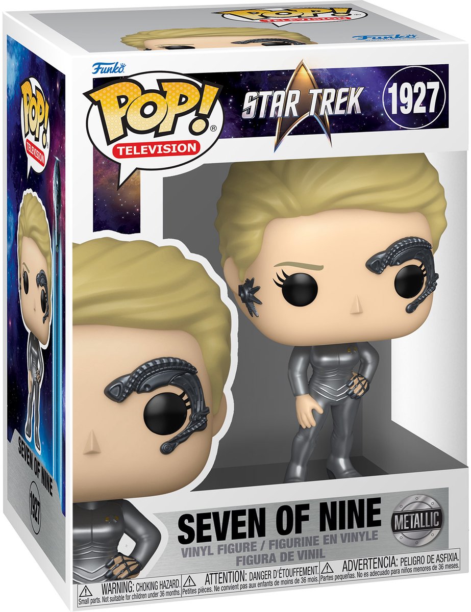 Funko pop! tv: star trek - syv af ni (metallisk) #1927