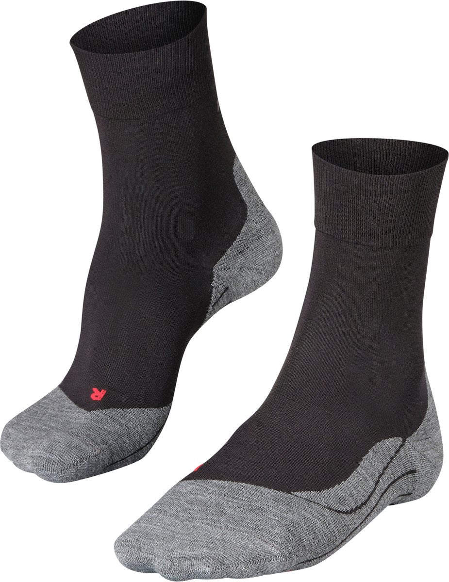 Falke ru4 anti-blister bomuld funktionsmateriale løbestrømper herre sorte - str. 46-48