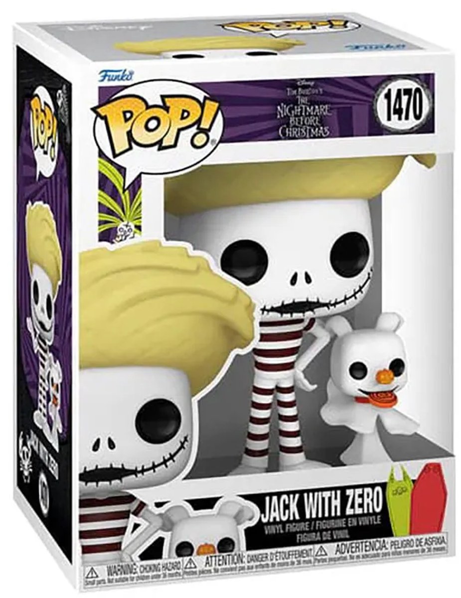 Funko! funko pop! 1470 - jack with zero beach - mareridt før jul