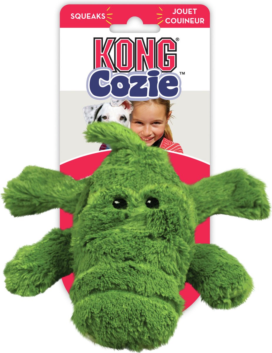 Kong cozie ali alligator - hundelegetøj - xl