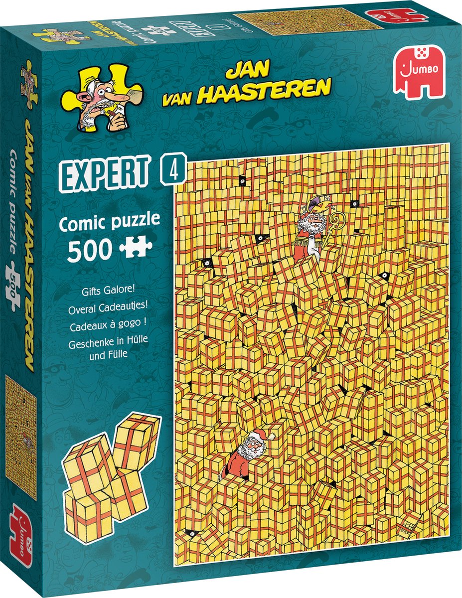 Jan van Haasteren puslespil - ekspert 4 gaver overalt, 500 stk.