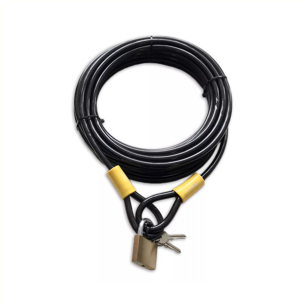 Spirallås 10 meter x 10 mm røg